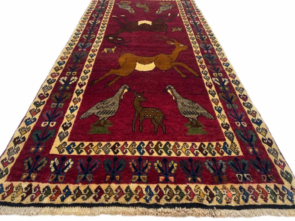 Perserteppich Fars 238 x 104 cm Wolle handgeknüpft