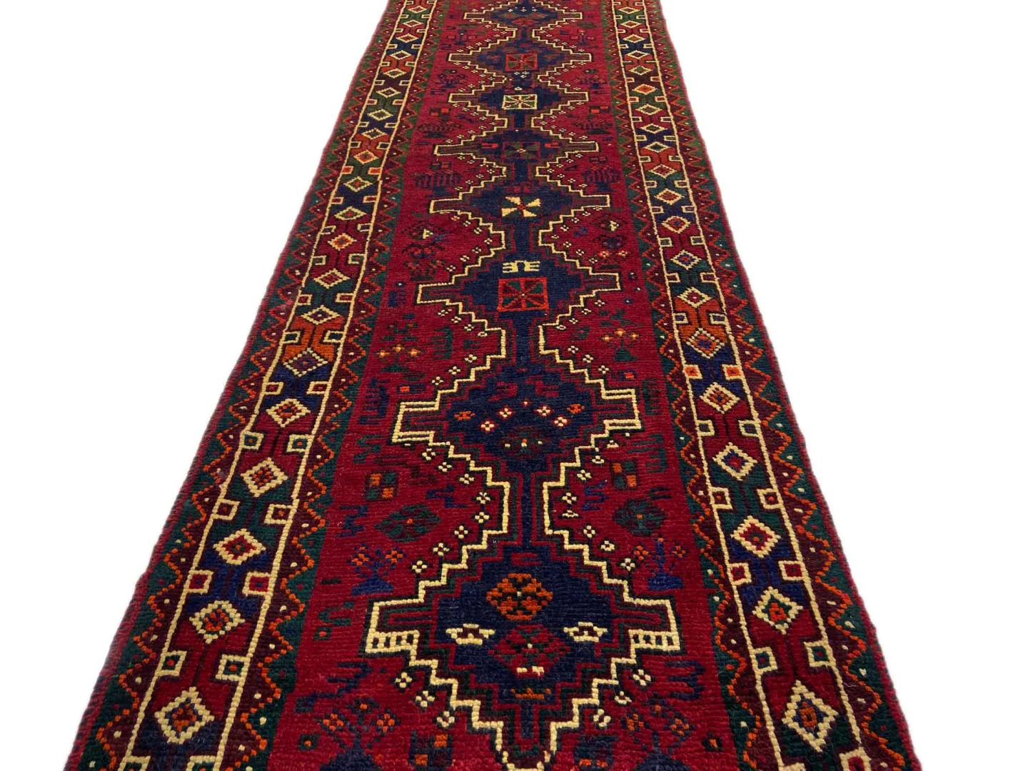 Perserteppich Fars 261 x 76 cm Schurwolle handgeknüpft