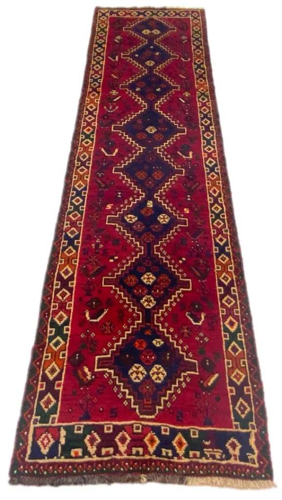 Perserteppich Fars 291 x 73 cm Wolle handgeknüpft