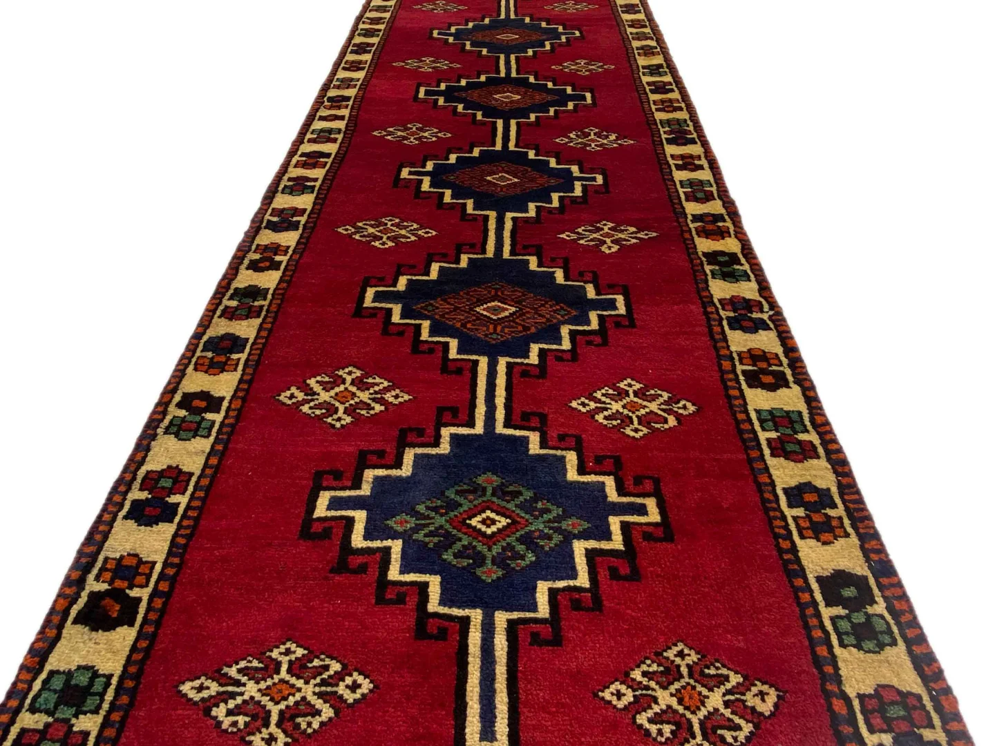 Perserteppich Fars 290 x 90 cm Wolle handgeknüpft