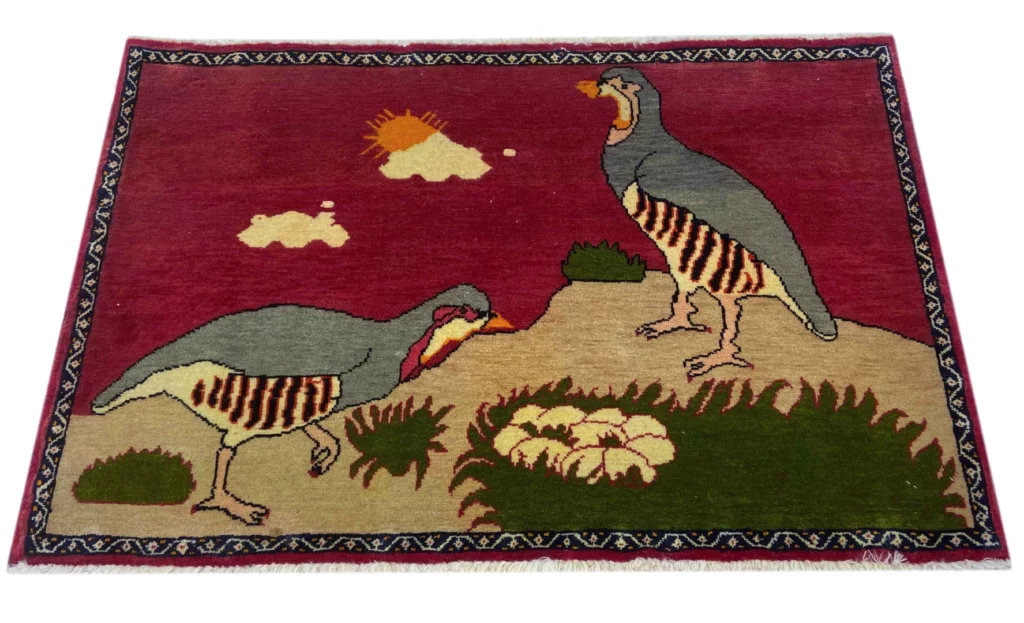 Perserteppich Ghashghai 59 x 91 cm Wolle handgeknüpft