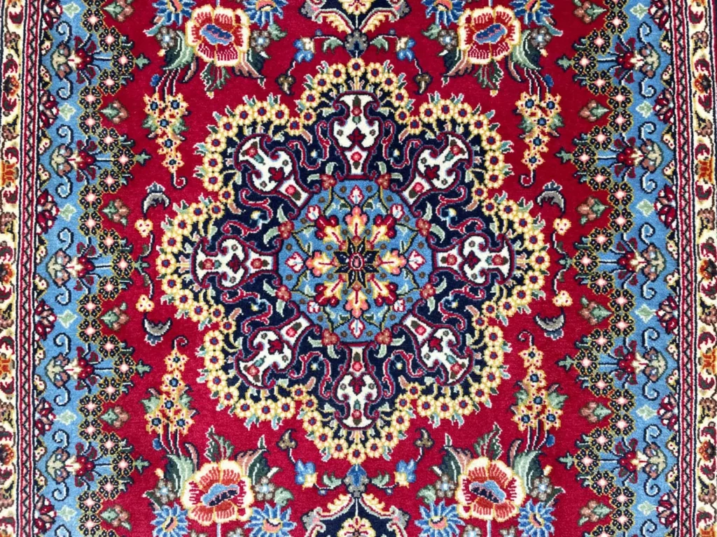 Perserteppich Ghom 184 x 114 cm Wolle handgeknüpft