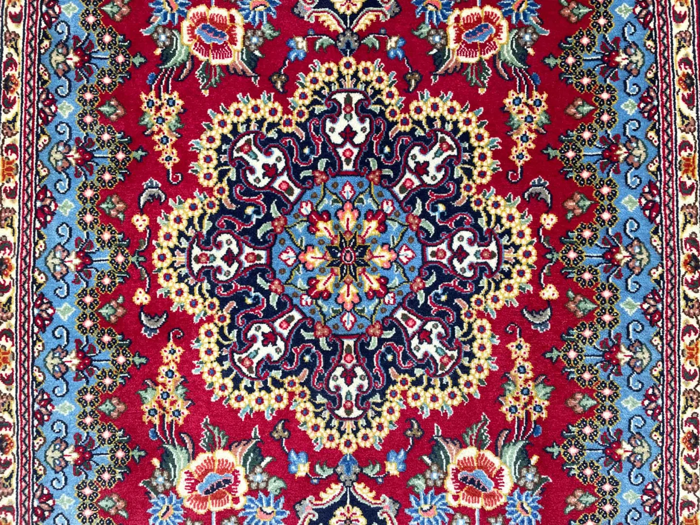 Perserteppich Ghom 184 x 114 cm Wolle handgeknüpft