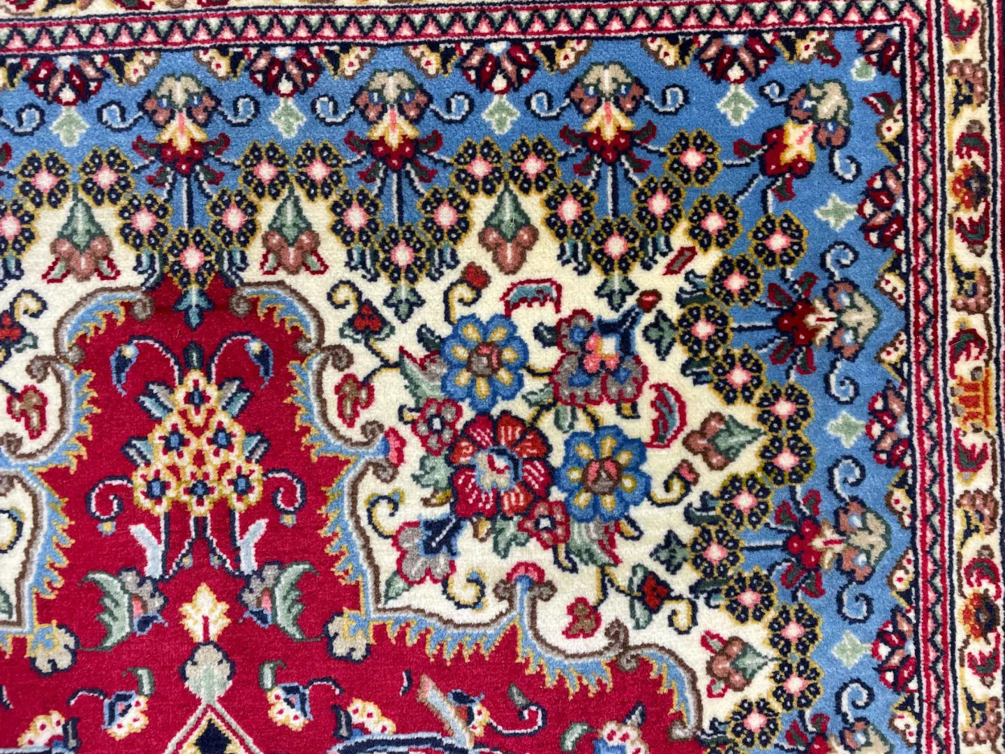 Perserteppich Ghom 184 x 114 cm Wolle handgeknüpft