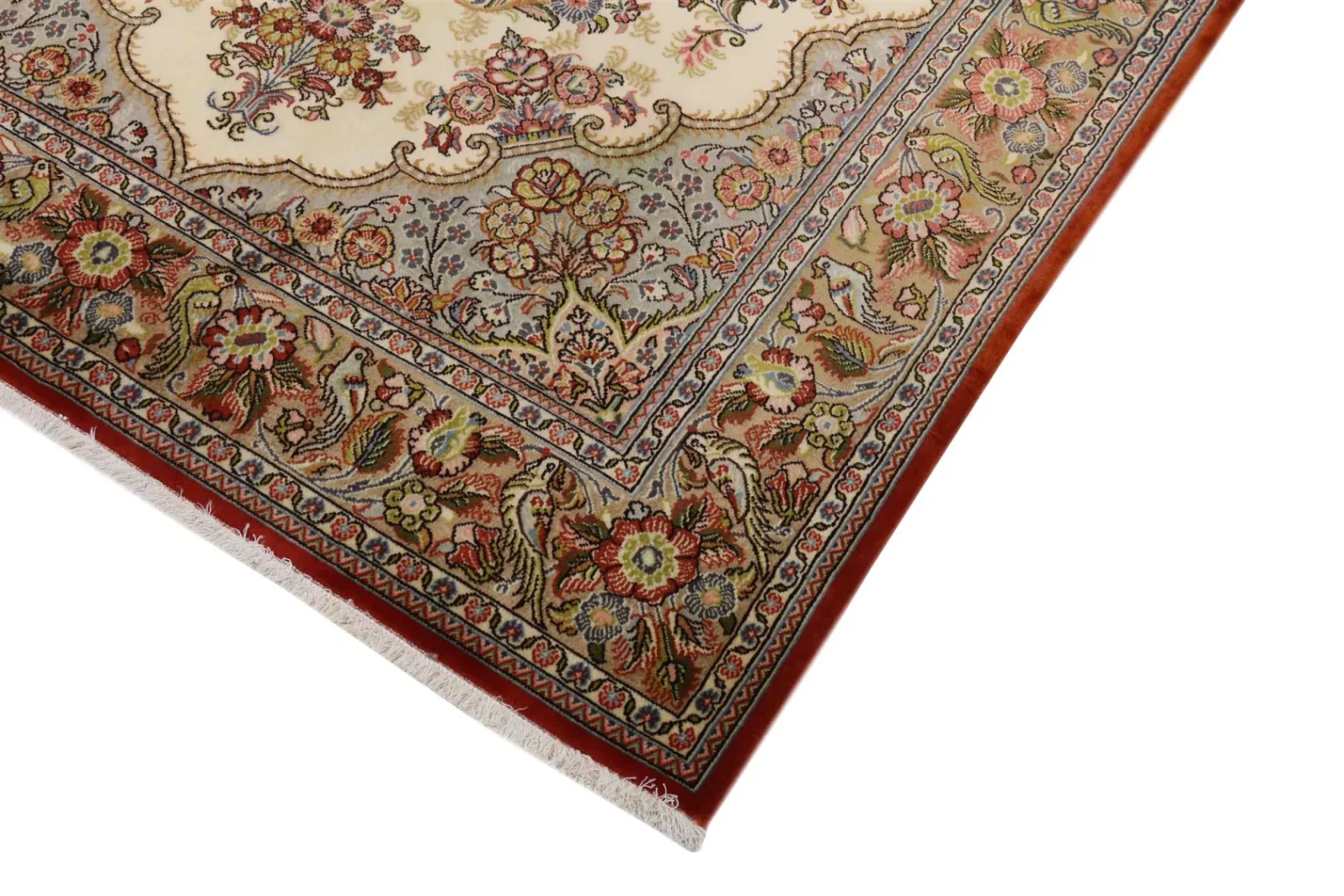 Perserteppich Ghom 208 x 140 cm Wolle handgeknüpft