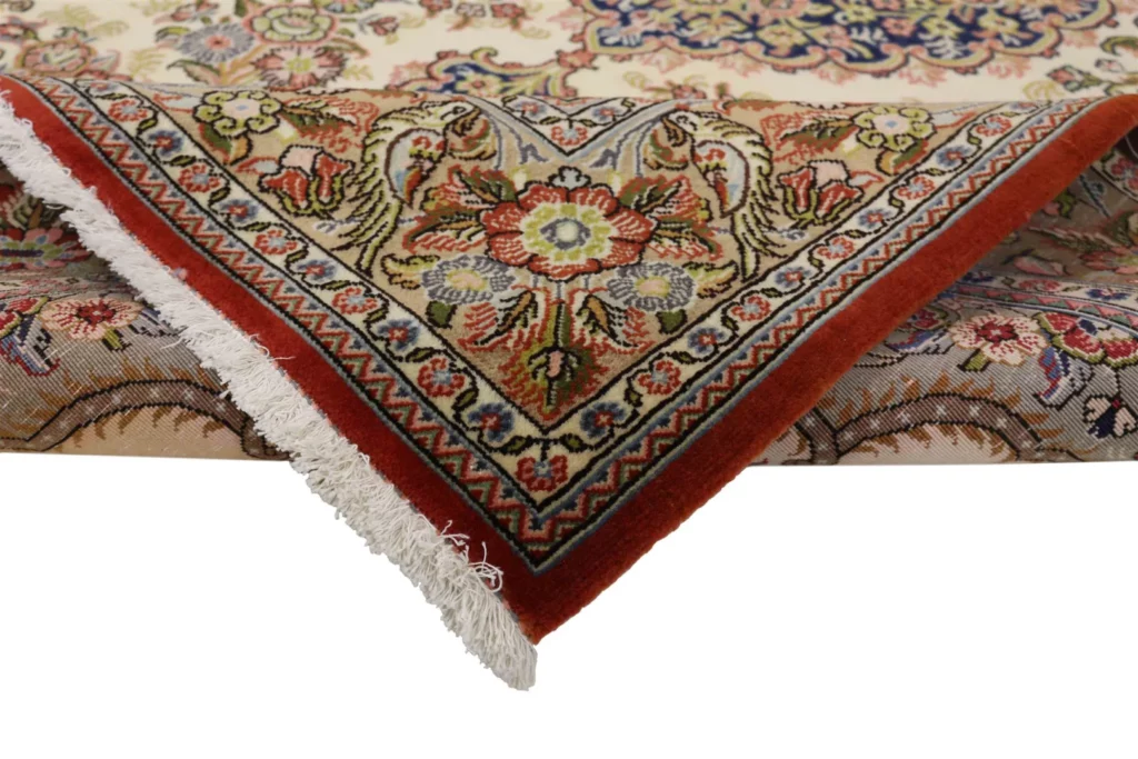 Perserteppich Ghom 208 x 140 cm Wolle handgeknüpft