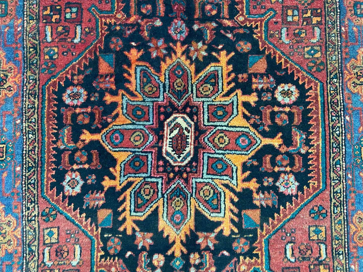 Perserteppich Goltogh 190 x 123 cm Wolle handgeknüpft