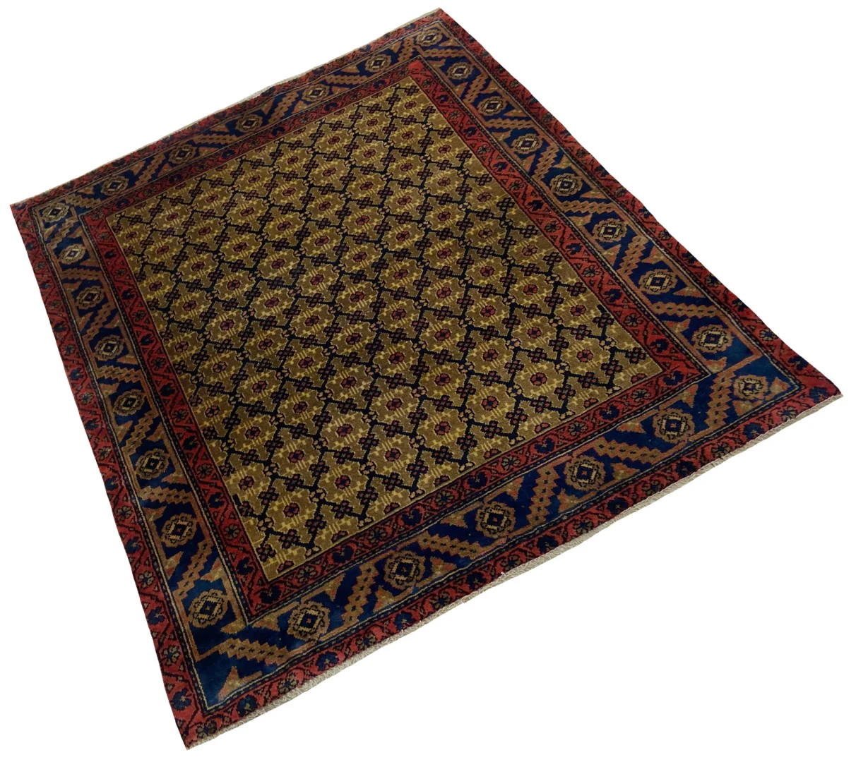 hamadan-teppich-142-x-125-cm-knotendichte-100000-350000-knoten-m-1-2 Perserteppich Hamadan 142 x 125 cm Wolle handgeknüpft