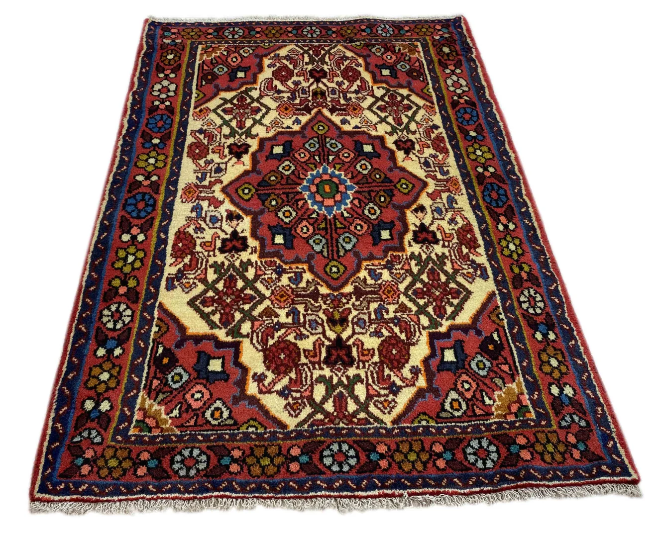 hamadan-teppich-144-x-102-cm-knotendichte-100000-350000-knoten-m-1-1 Perserteppich Hamadan 144 x 102 cm Wolle handgeknüpft