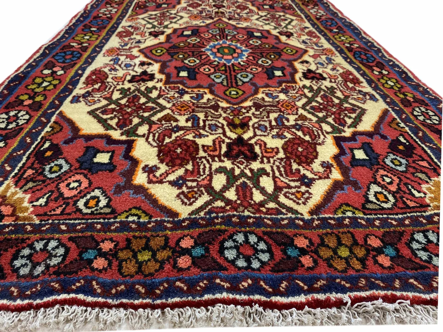hamadan-teppich-144-x-102-cm-knotendichte-100000-350000-knoten-m-1-4 Perserteppich Hamadan 144 x 102 cm Wolle handgeknüpft