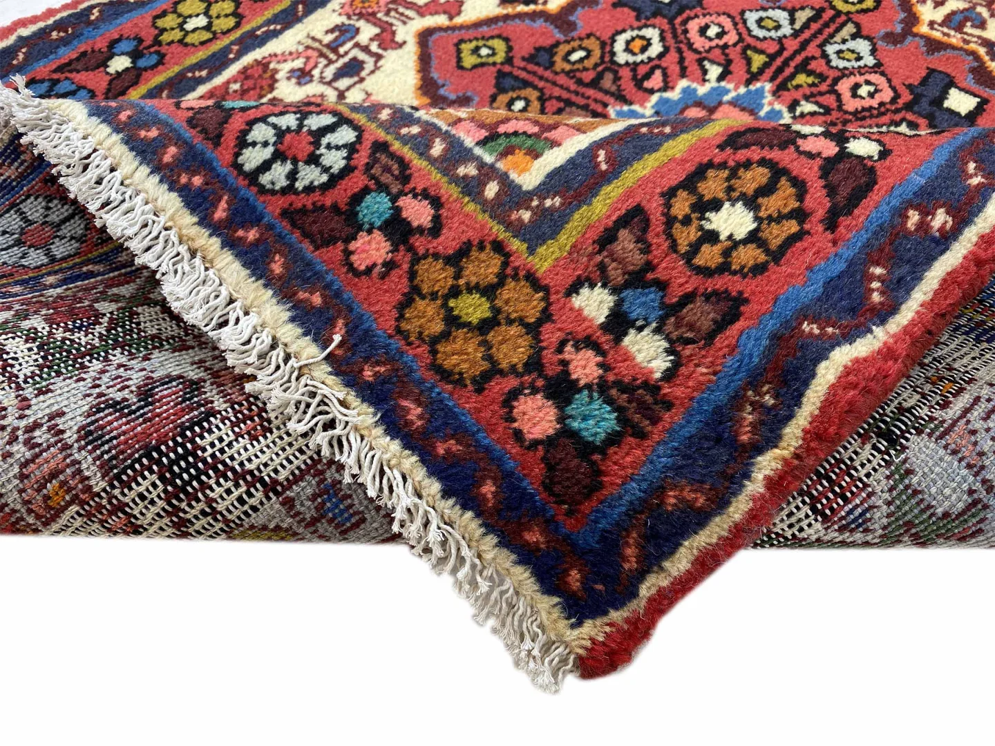 hamadan-teppich-144-x-102-cm-knotendichte-100000-350000-knoten-m-1-7 Perserteppich Hamadan 144 x 102 cm Wolle handgeknüpft