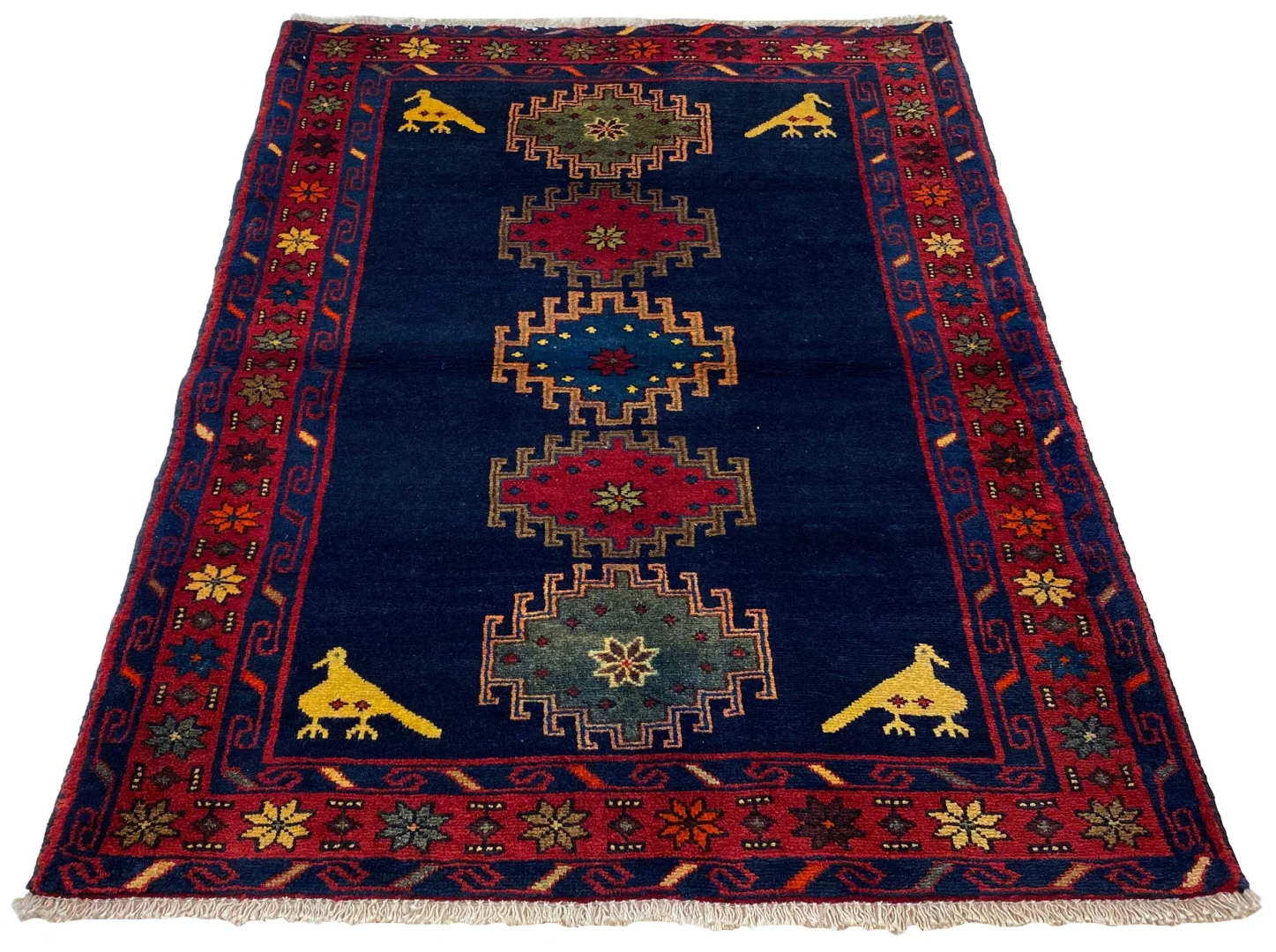 Perserteppich Hamadan 144 x 110 cm Wolle handgeknüpft