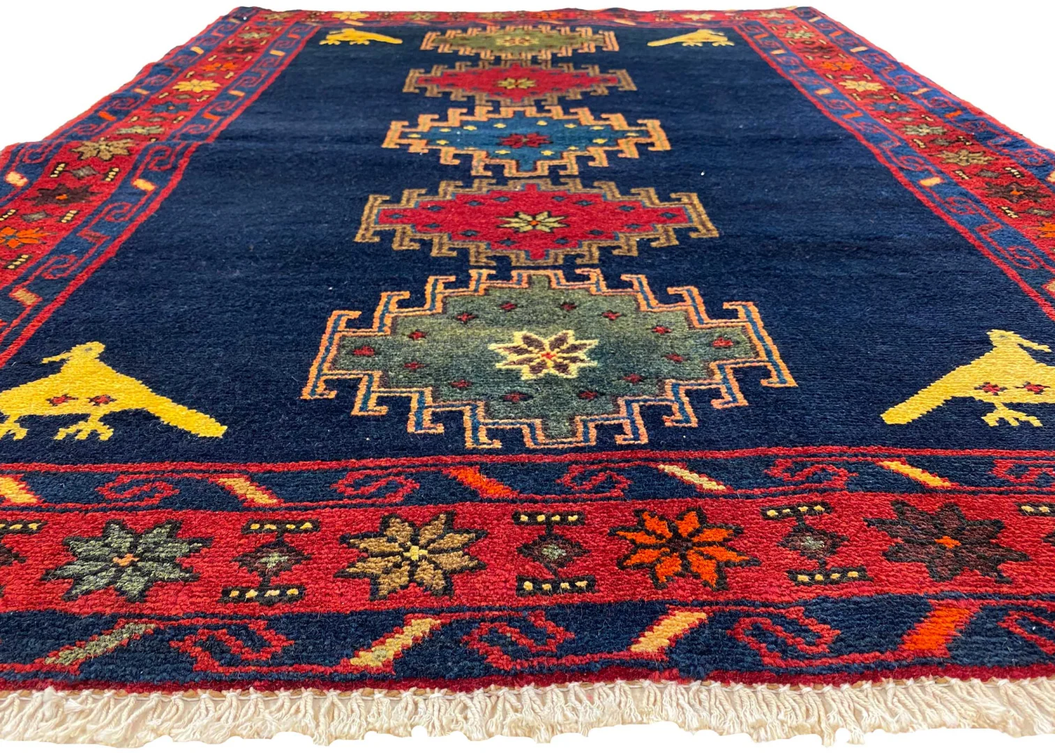 Perserteppich Hamadan 144 x 110 cm Wolle handgeknüpft