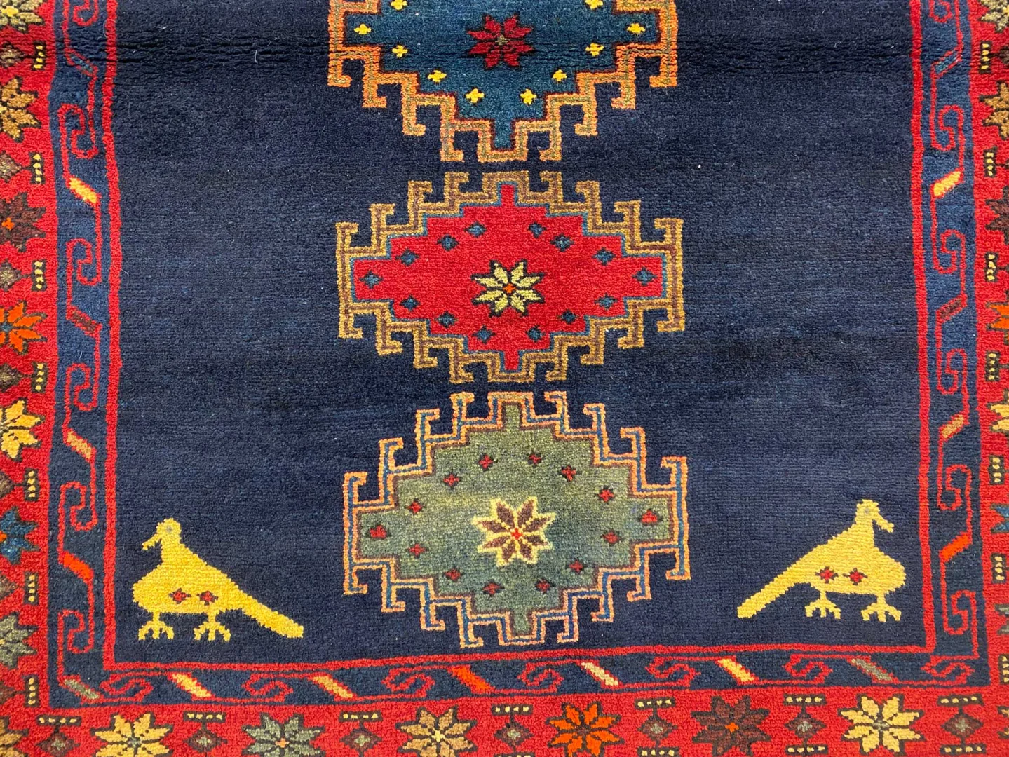 Perserteppich Hamadan 144 x 110 cm Wolle handgeknüpft