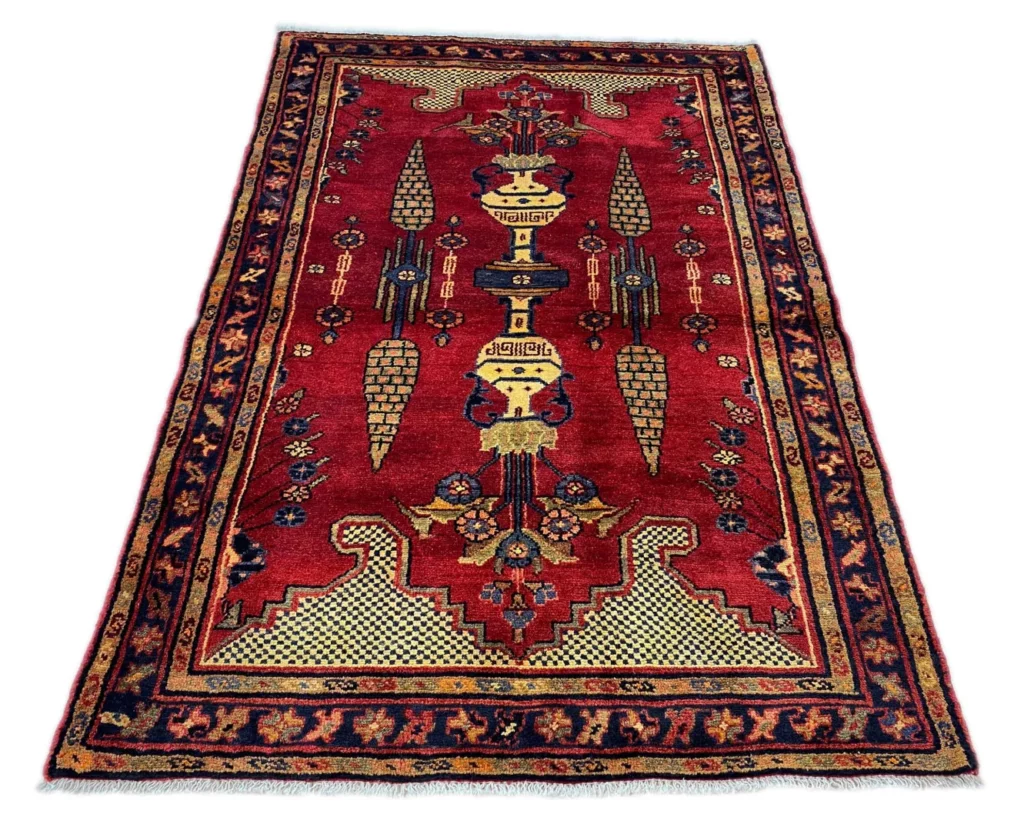 Perserteppich Hamadan 158 x 105 cm Wolle handgeknüpft