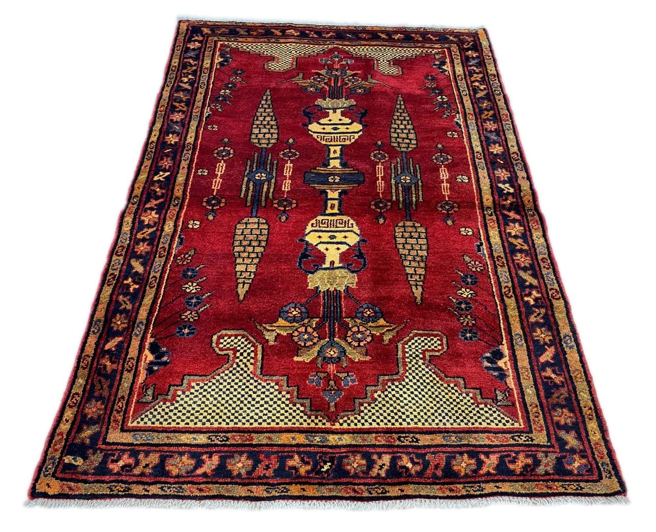 Perserteppich Hamadan 158 x 105 cm Wolle handgeknüpft