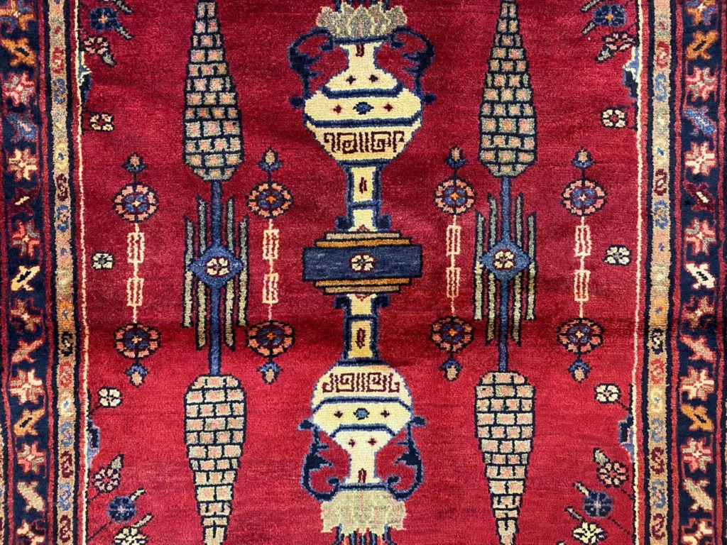 Perserteppich Hamadan 158 x 105 cm Wolle handgeknüpft