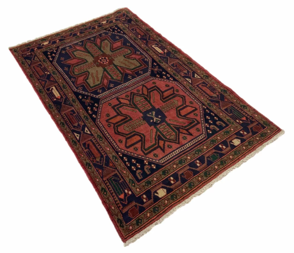 Perserteppich Hamadan 185 x 124 cm Wolle handgeknüpft