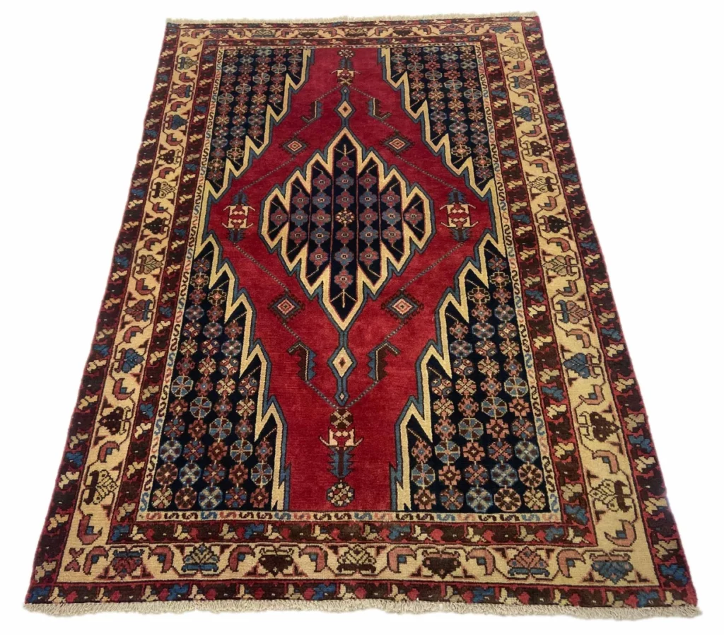Perserteppich Hamadan 187 x 128 cm Wolle handgeknüpft