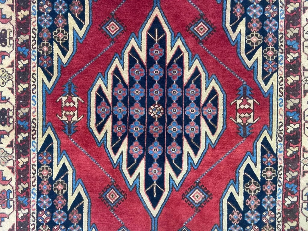 Perserteppich Hamadan 187 x 128 cm Wolle handgeknüpft