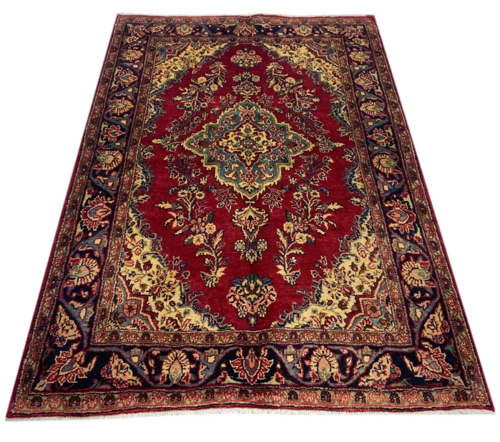 Perserteppich Hamadan 189 x 130 cm Wolle handgeknüpft