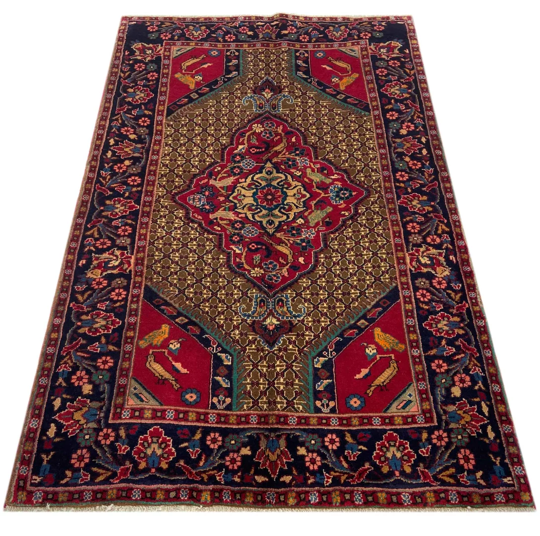 Perserteppich Hamadan 193 x 122 cm Wolle handgeknüpft
