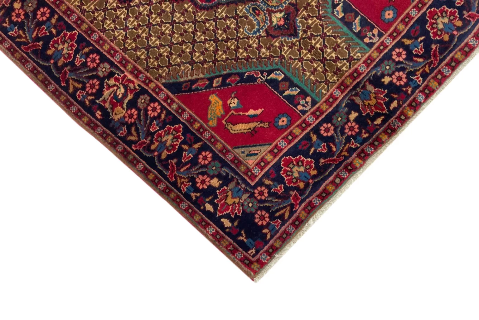 Perserteppich Hamadan 193 x 122 cm Wolle handgeknüpft