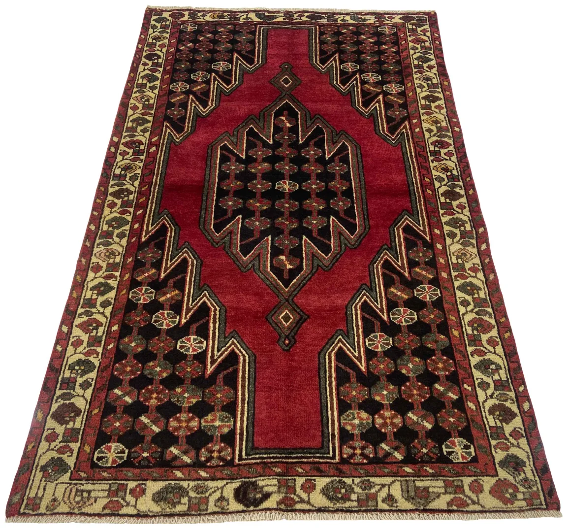 Perserteppich Hamadan 196 x 120 cm Wolle handgeknüpft