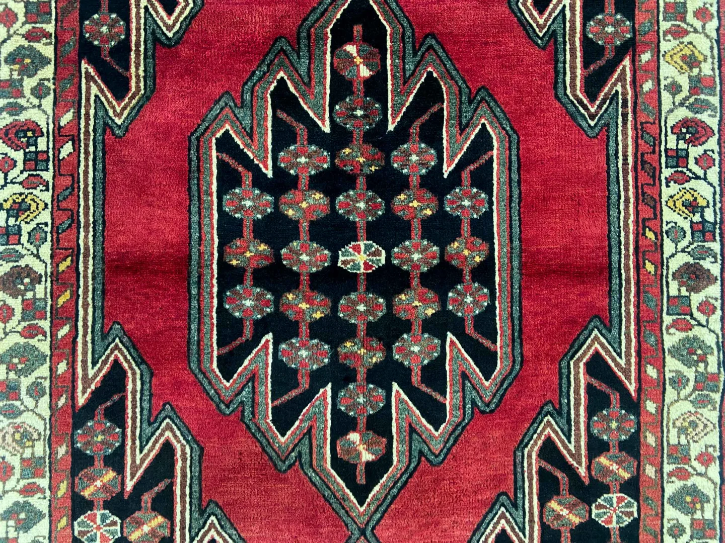 Perserteppich Hamadan 196 x 120 cm Wolle handgeknüpft