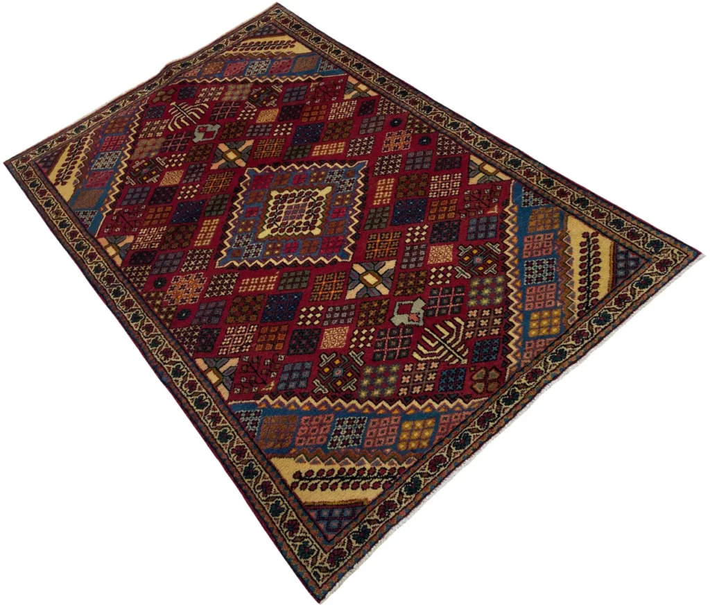 Perserteppich Hamadan 196 x 123 cm Wolle handgeknüpft