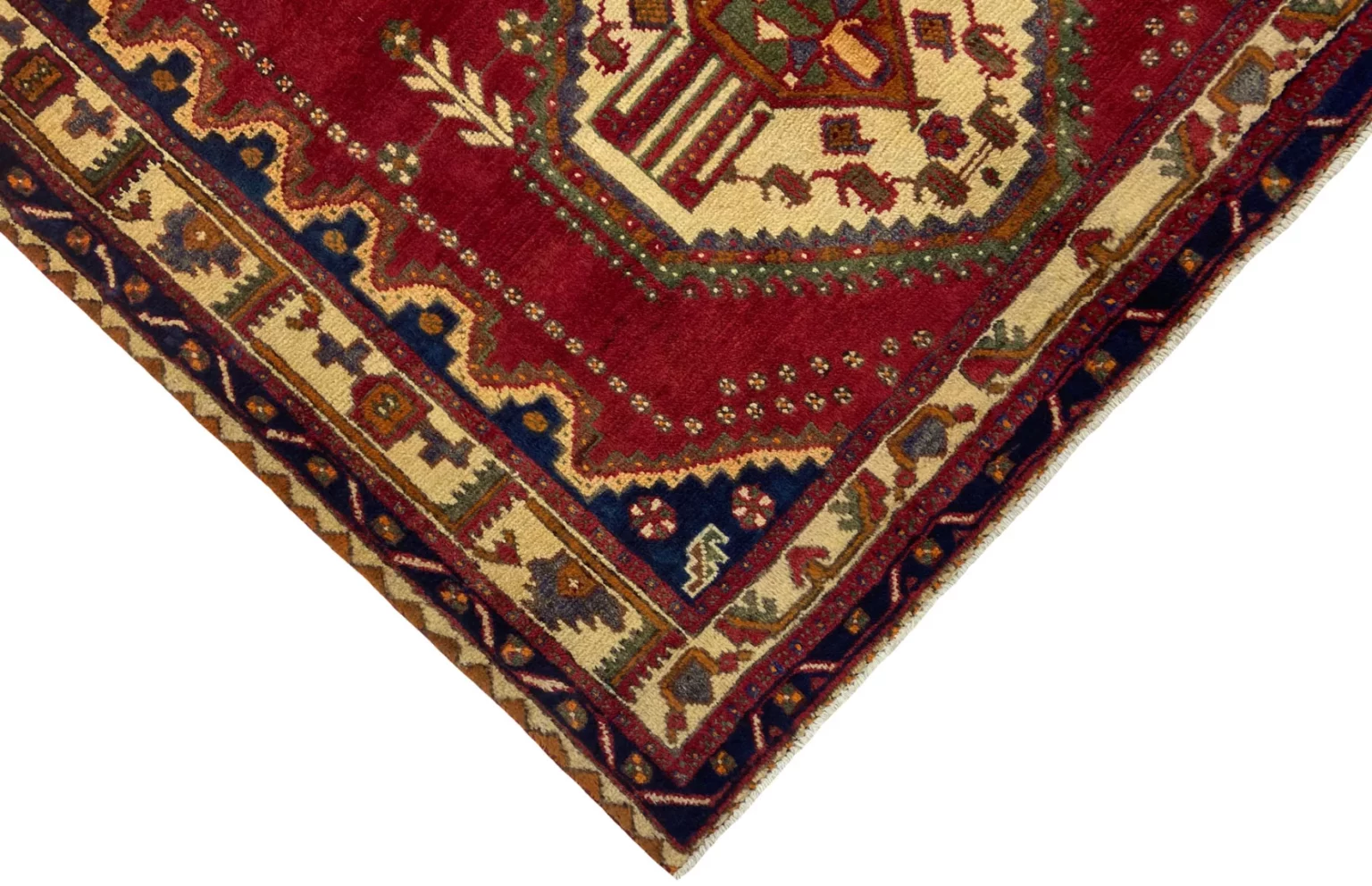 Perserteppich Hamadan 196 x 148 cm Wolle handgeknüpft