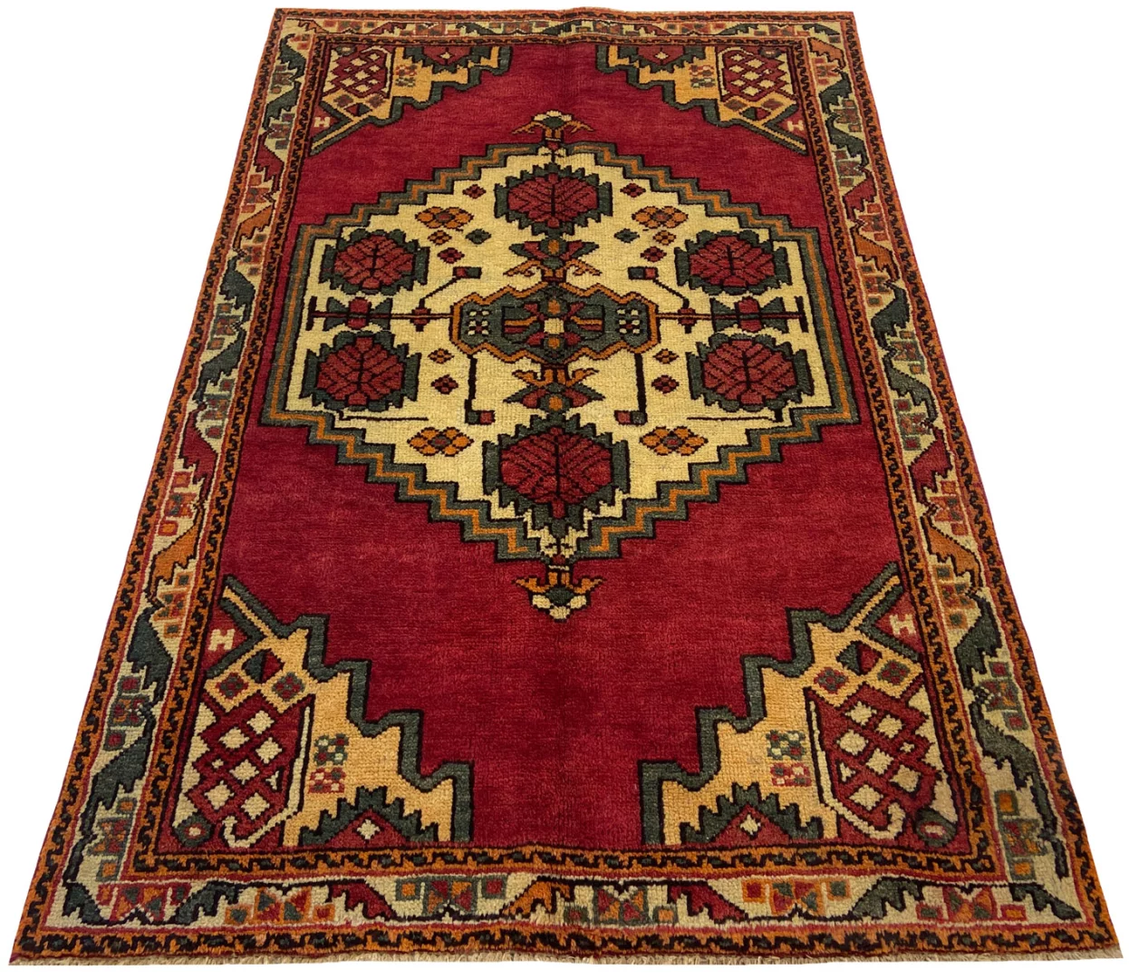 hamadan-teppich-197-x-127-cm-knotendichte-100000-350000-knoten-m-1-1 Perserteppich Hamadan 197 x 127 cm Wolle handgeknüpft