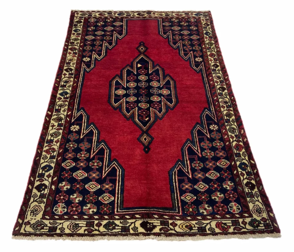 hamadan-teppich-198-x-127-cm-knotendichte-100000-350000-hohe-1 Perserteppich Hamadan 198 x 127 cm Wolle handgeknüpft