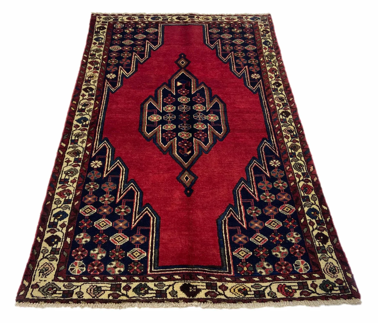 hamadan-teppich-198-x-127-cm-knotendichte-100000-350000-hohe-1 Perserteppich Hamadan 198 x 127 cm Wolle handgeknüpft