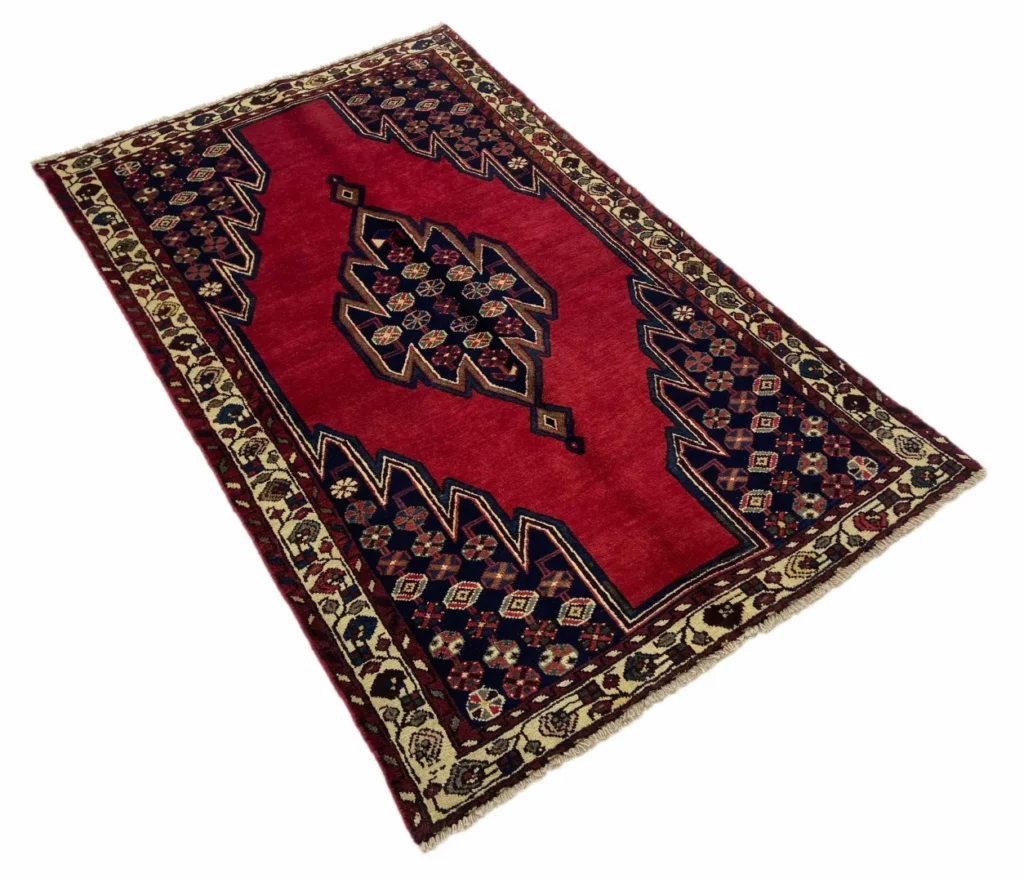 hamadan-teppich-198-x-127-cm-knotendichte-100000-350000-hohe-2 Perserteppich Hamadan 198 x 127 cm Wolle handgeknüpft