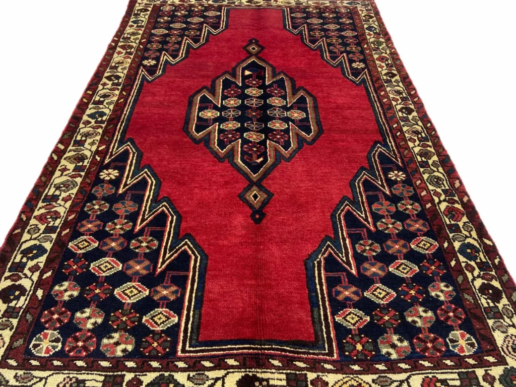 hamadan-teppich-198-x-127-cm-knotendichte-100000-350000-hohe-4 Perserteppich Hamadan 198 x 127 cm Wolle handgeknüpft