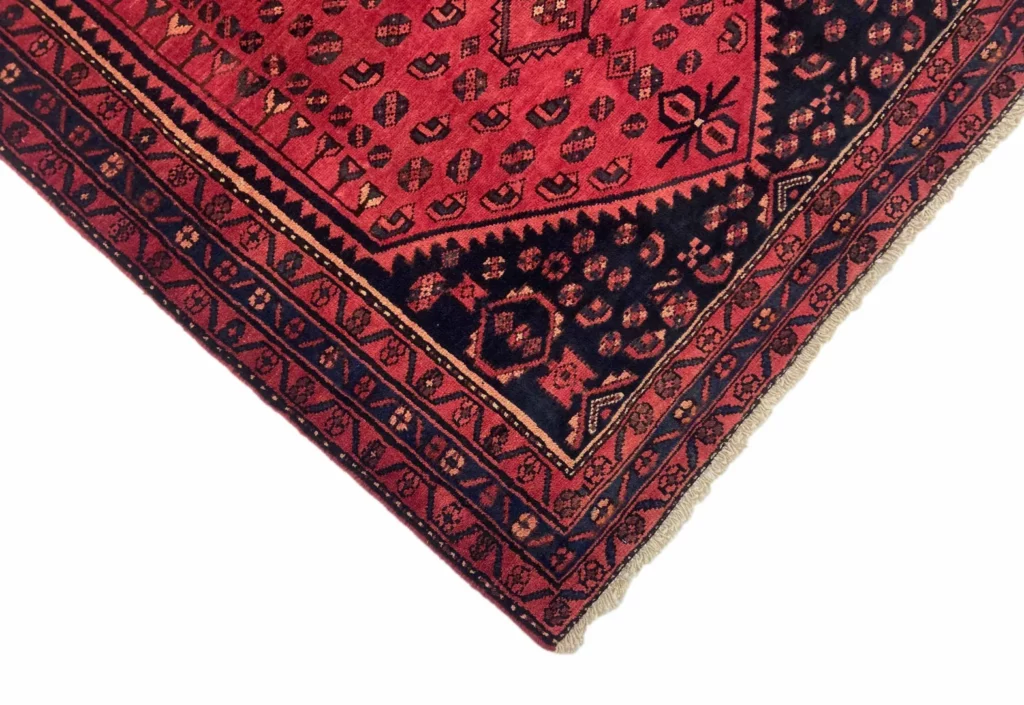 hamadan-perserteppich-198-x-135-cm-knotendichte-100000-350000-knoten-m-1-3 Perserteppich Hamadan 198 x 135 cm Wolle handgeknüpft