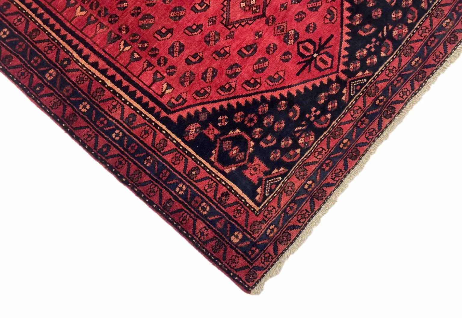 hamadan-perserteppich-198-x-135-cm-knotendichte-100000-350000-knoten-m-1-3 Perserteppich Hamadan 198 x 135 cm Wolle handgeknüpft