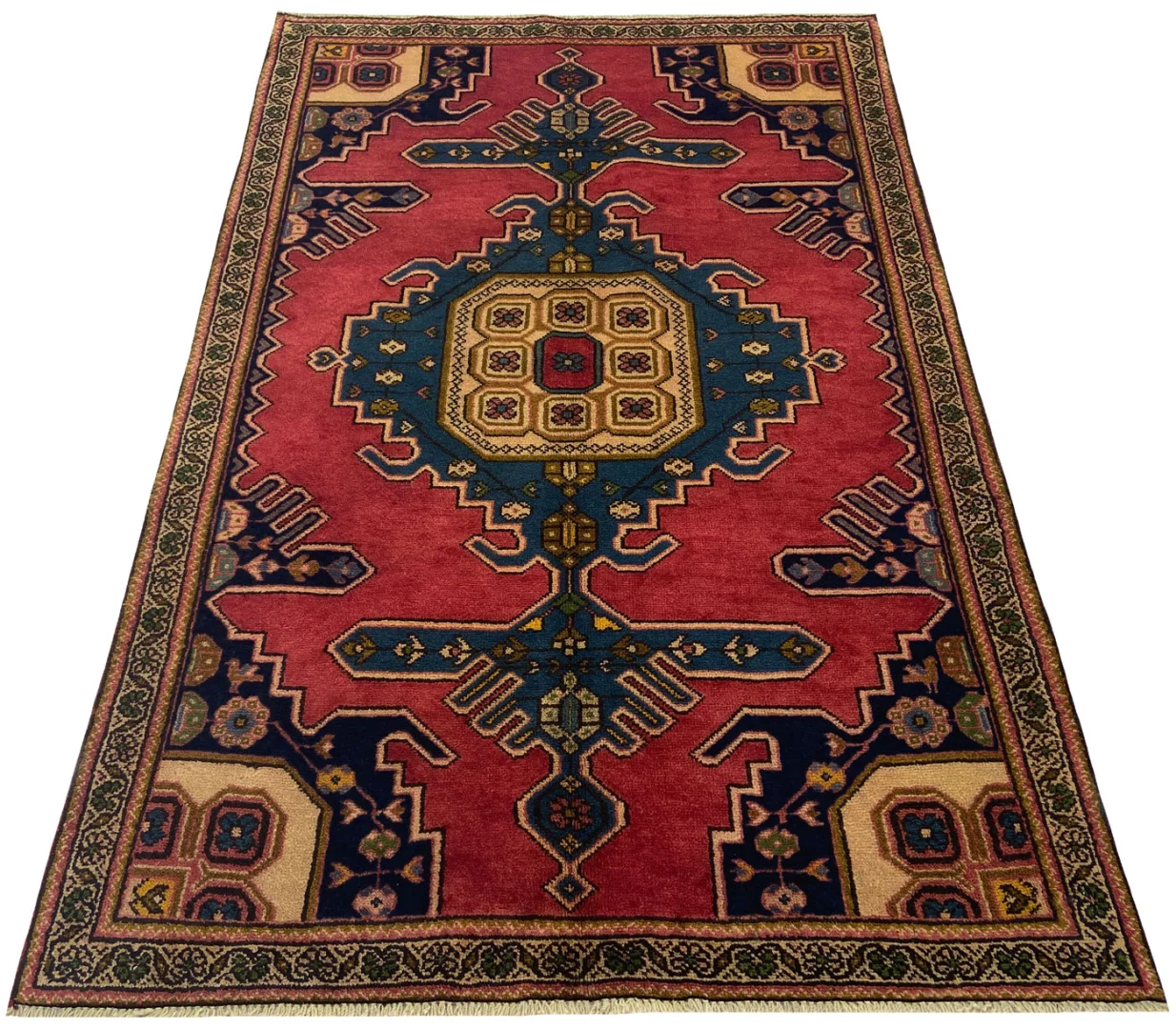 Perserteppich Hamadan 200 x 130 cm Wolle handgeknüpft
