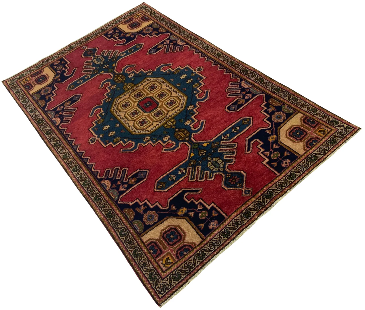Perserteppich Hamadan 200 x 130 cm Wolle handgeknüpft
