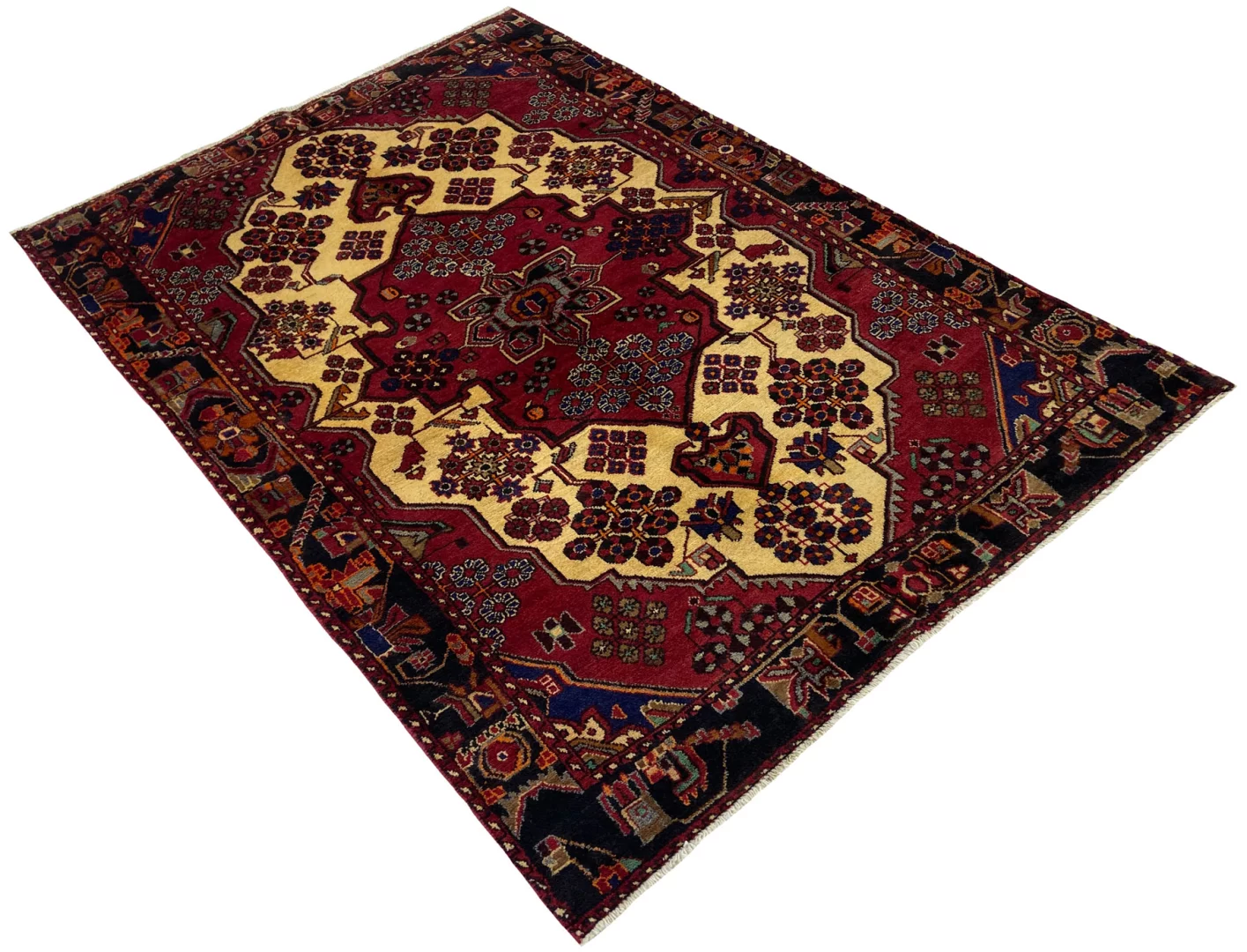Perserteppich Hamadan 200 x 140 cm Wolle handgeknüpft