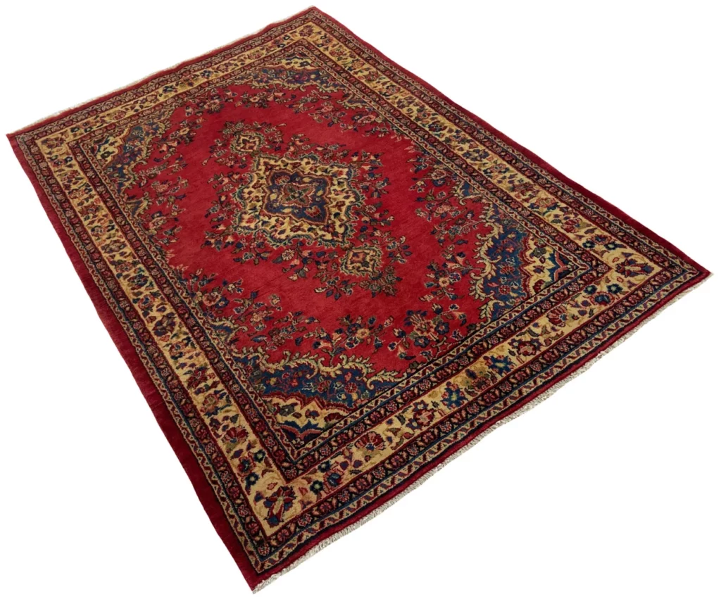 Perserteppich Hamadan 201 x 140 cm Wolle handgeknüpft