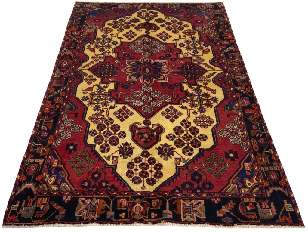 Perserteppich Hamadan 202 x 139 cm Wolle handgeknüpft
