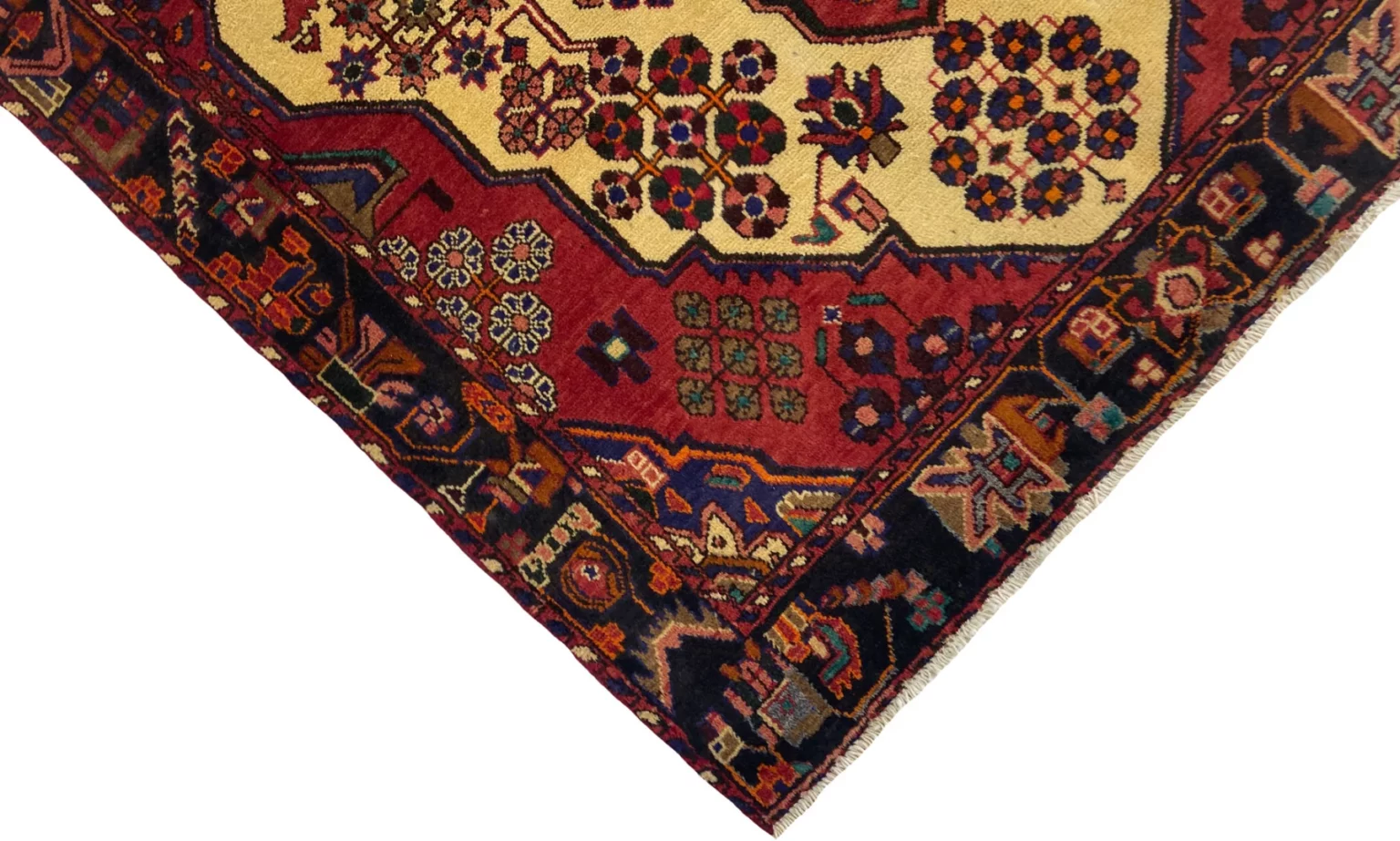 Perserteppich Hamadan 202 x 139 cm Wolle handgeknüpft