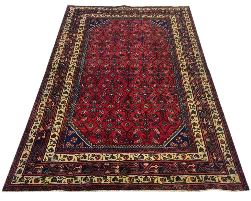 Perserteppich Hamadan 202 x 140 cm Wolle handgeknüpft