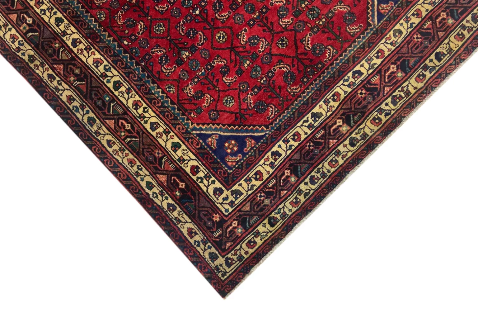 Perserteppich Hamadan 202 x 140 cm Wolle handgeknüpft