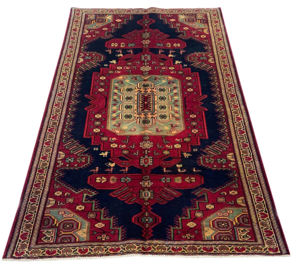 Perserteppich Hamadan 204 x 128 cm Wolle handgeknüpft