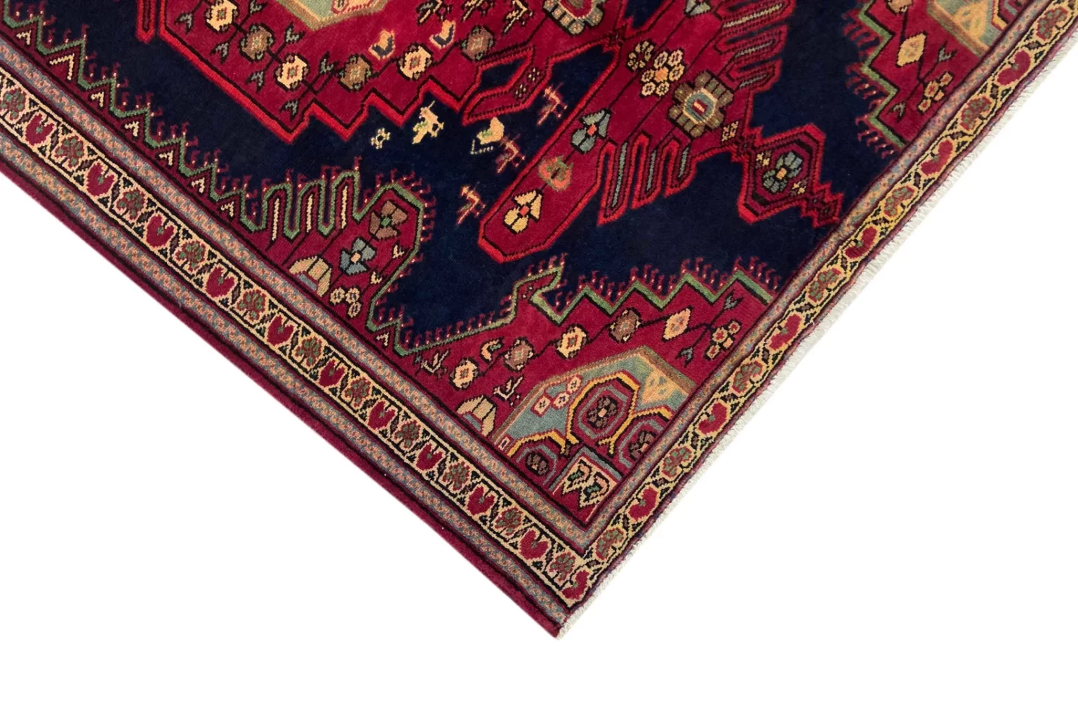 Perserteppich Hamadan 204 x 128 cm Wolle handgeknüpft