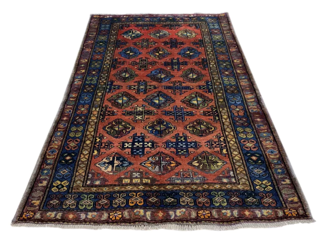 hamadan-teppich-205-x-128-cm-knotendichte-100000-350000-vielfaltiges-1 Perserteppich Hamadan 205 x 128 cm Wolle handgeknüpft