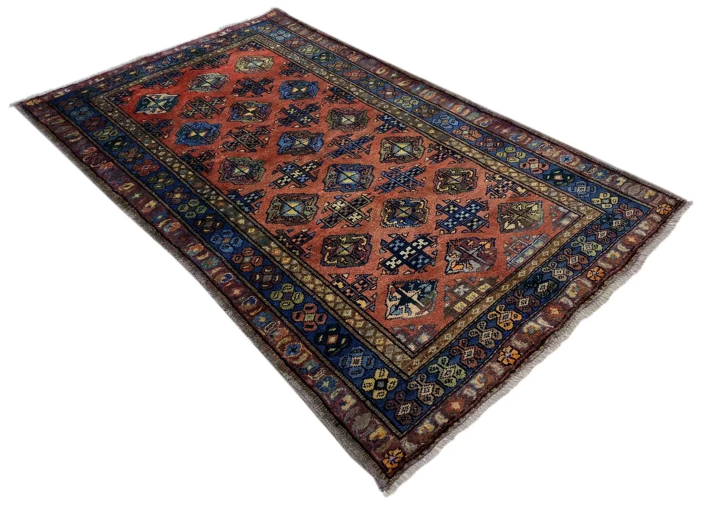 hamadan-teppich-205-x-128-cm-knotendichte-100000-350000-vielfaltiges-2 Perserteppich Hamadan 205 x 128 cm Wolle handgeknüpft